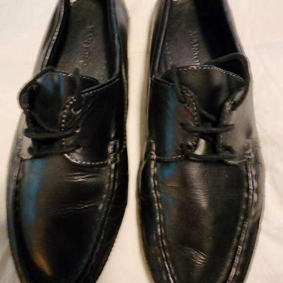 PRIOR OWNED BUT BARELY TRIED ON MARAOLO ORIGINAL TOP SKIPPER BLACK LEATHER LACE - Picture 1 of 5